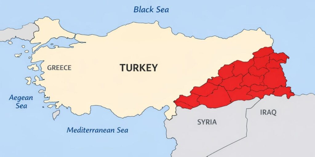carte Turquie zones dangereuses