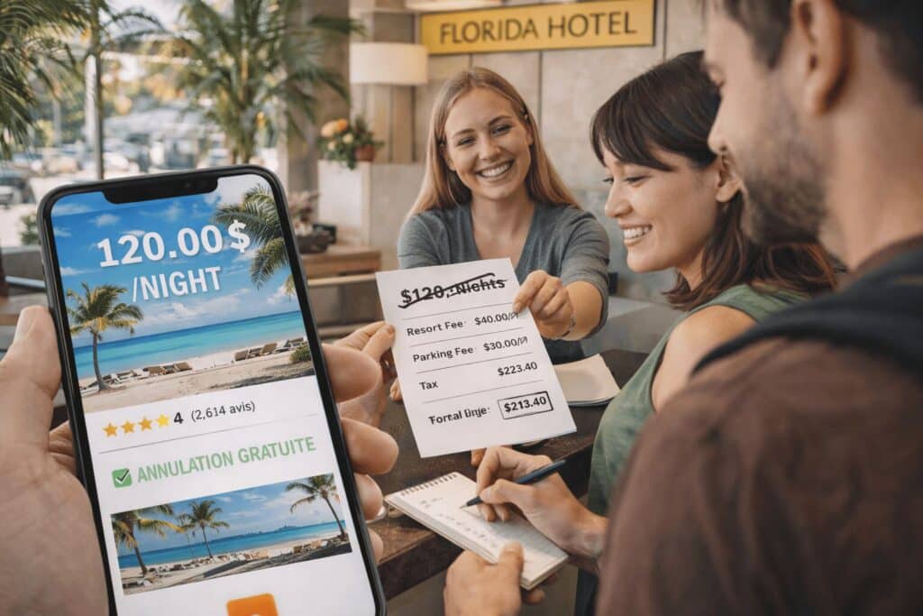 arnaque au hôtel en Floride